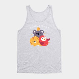 Meow Animals Family Tank Top